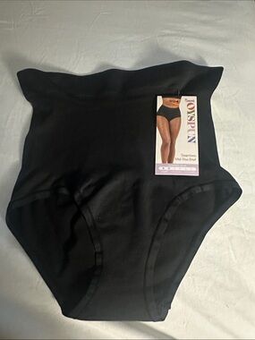 Ovspln Women's Seamless High-Waist Shapewear Brief - Black